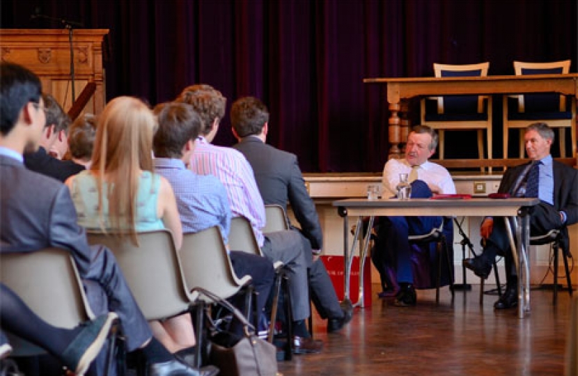 Lord Lexden visiting Colchester Grammar School