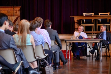 Lord Lexden visiting Colchester Grammar School