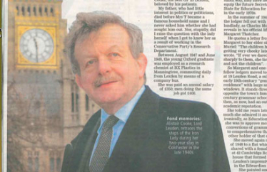 Lord Lexden in The Essex County Standard