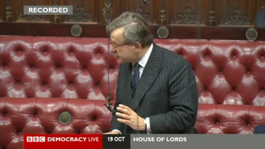 Lord Lexden speaks in the Northern Ireland debate in the House of Lords