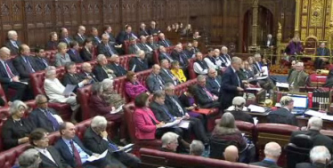 Lord Lexden in the House of Lords chamber